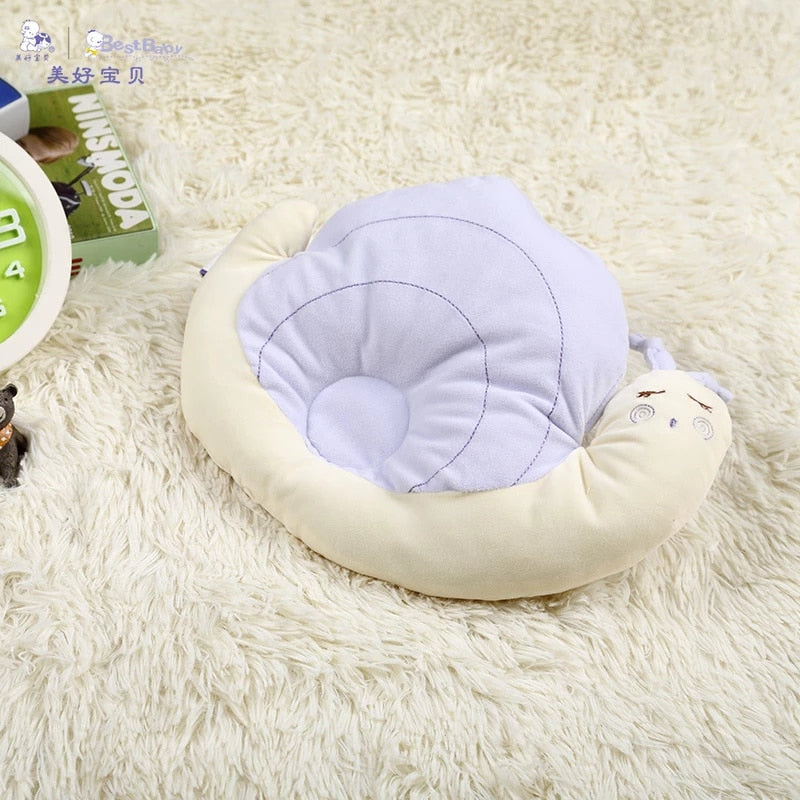 Baby Infant Sleeping Positioner Prevent Flat Head Snails Pillow for 1-3 Years Kids