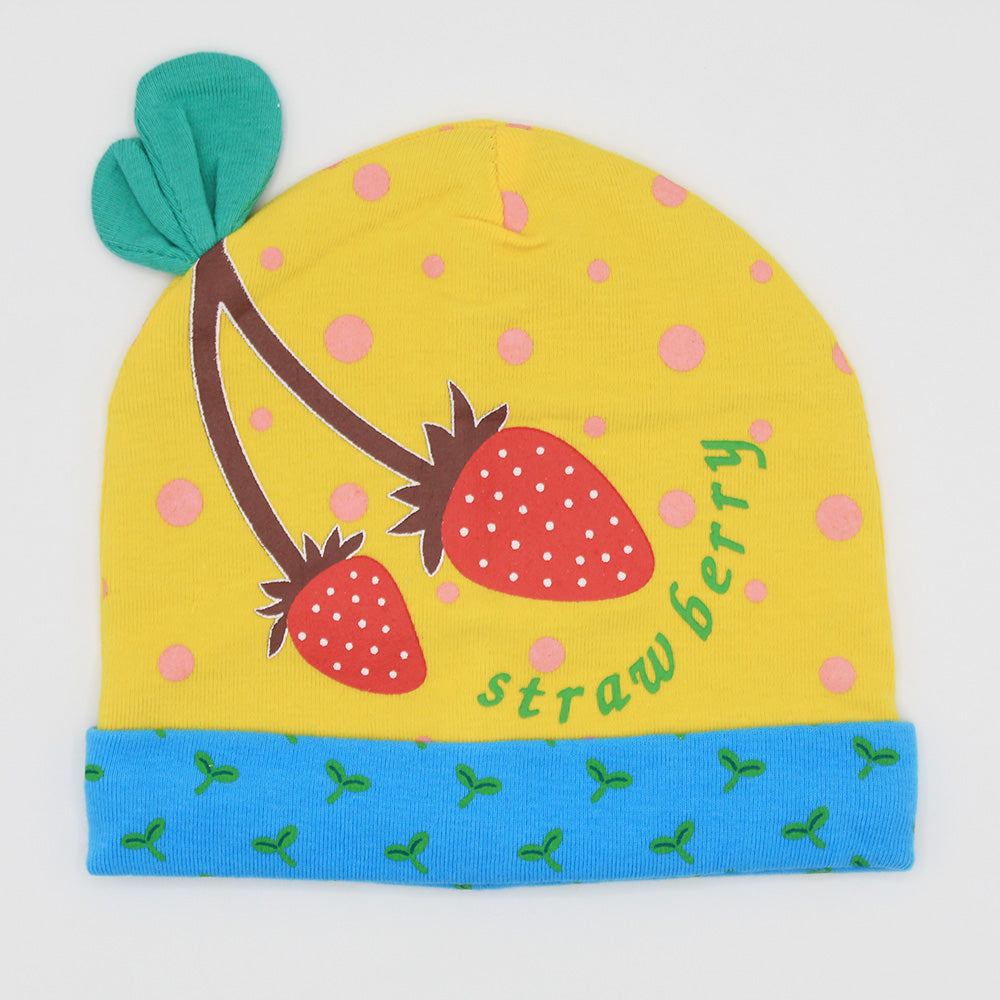 Baby Fancy Strawberry Cap for 0-12 Months