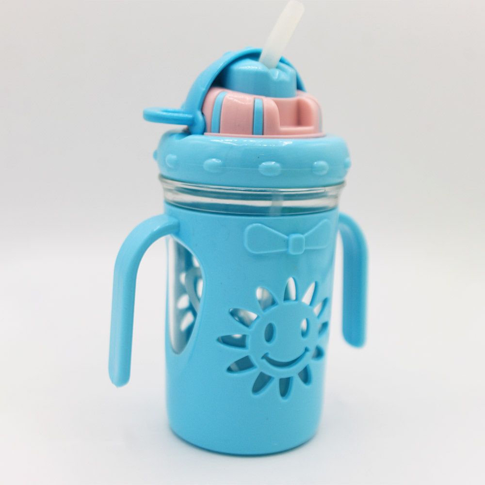 Sun Shape Straw Sipper Blue – 400 ml