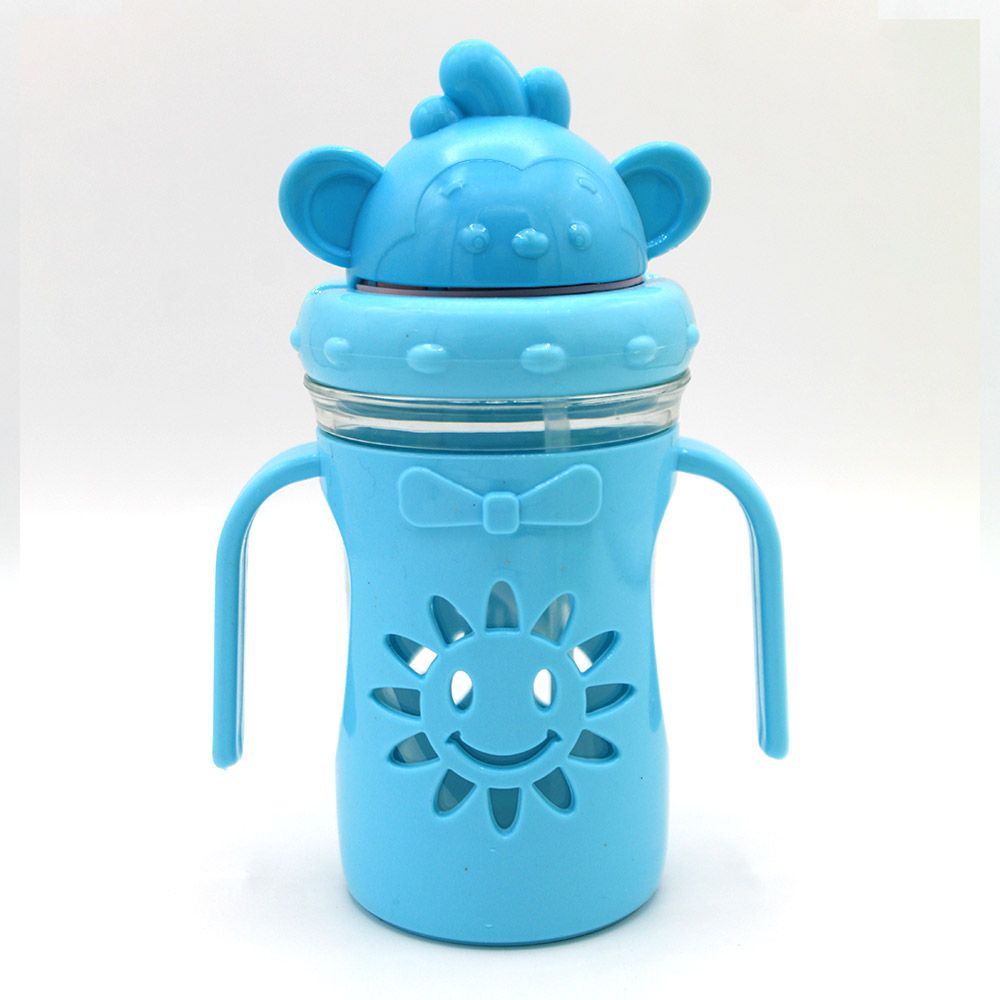 Sun Shape Straw Sipper Blue – 400 ml