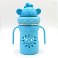 Sun Shape Straw Sipper Blue – 400 ml