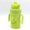 Sun Shape Straw Sipper Green – 400 ml