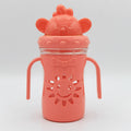 Sun Shape Straw Sipper Pink – 400 ml