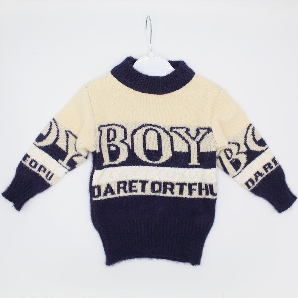 Imported Baby Boys Winter Rabbit Wool Warm Sweater Long Sleeve Pullover for 12 Months - 4 Years