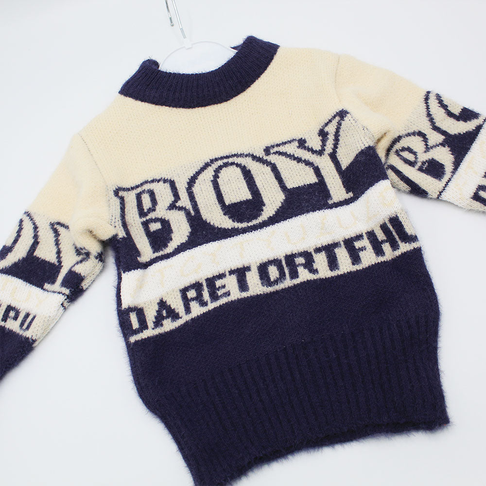 Imported Baby Boys Winter Rabbit Wool Warm Sweaters Long Sleeve Pullover for 12 Months - 4 Years