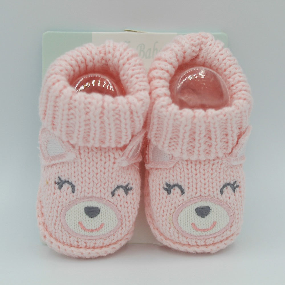 Imported Newborn Winter Cotton Wool Warm Booties for 0-3 Months
