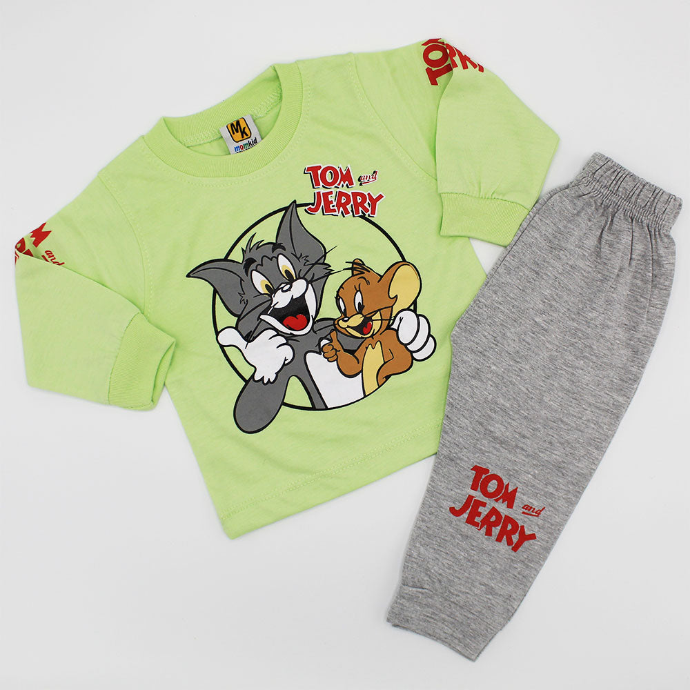 Baby Tom and Jerry Full Sleeves Dress for 3-9 Months