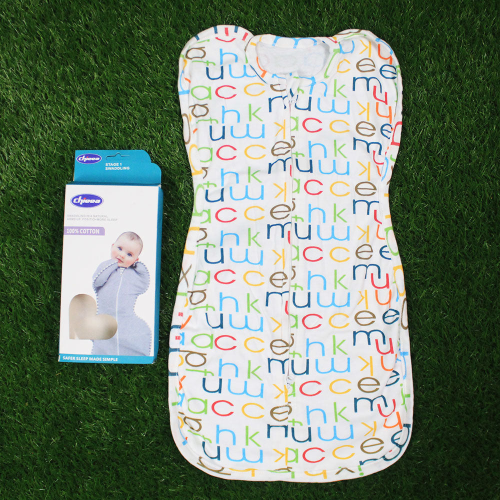 Imported Super Soft Zipper 100% Cotton Swaddle for 0-3 Months